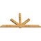 Ekena Millwork Kennewick Rough Sawn Timber Gable Bracket, Western Red Cedar, 108"W x 54"H x 4"D x 6"F, 12/12 Pitch GBW108X54X0406KEN00RWR - alternate 5